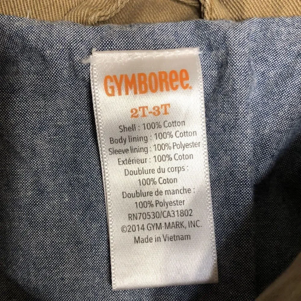 NWOT Gymboree Khaki Lined Toddler Jacket